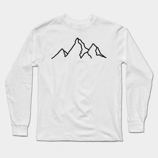 Simple Mountain Long Sleeve T-Shirt